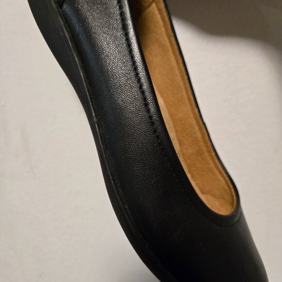 NATURALIZER  Dream Pairs Women's Leather Upper Ballet Flats - Black - Size 7.5M - Picture 10 of 15